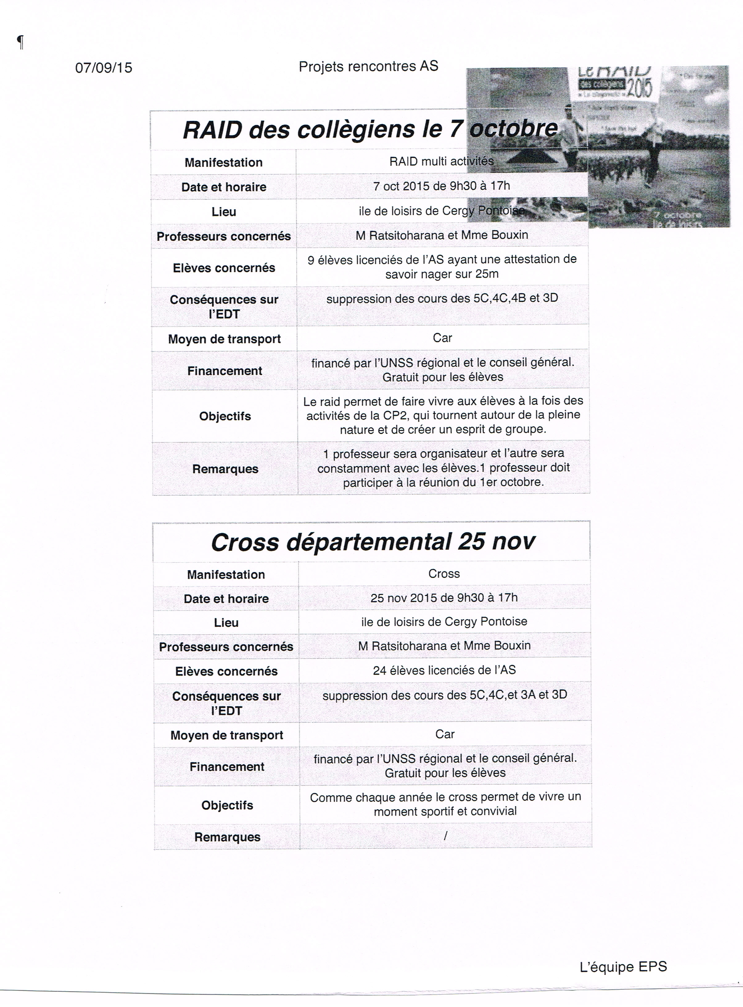 rencontres montmorency